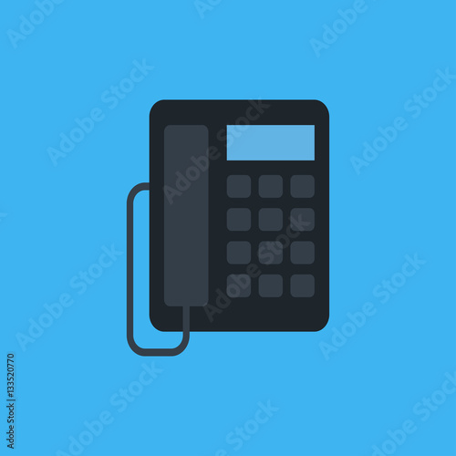 office phone icon. flat design