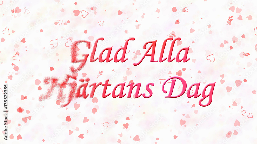 Happy Valentine's Day text in Swedish Happy Valentine's Day text in Swedish
