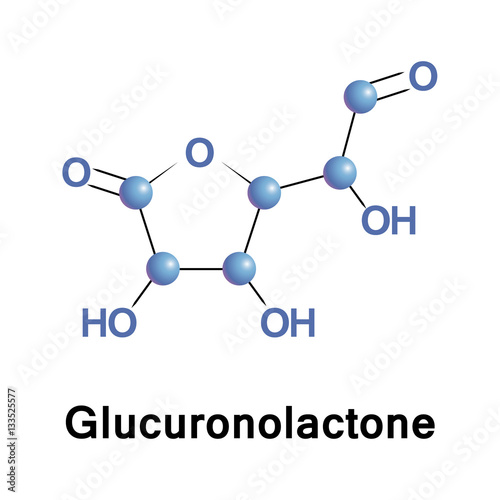 Glucuronolactone is a naturally occurring chemical that is an important structural component of nearly all connective tissues. It is also found in many plant gums