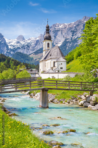 Church of Ramsau, Bavaria, Germany