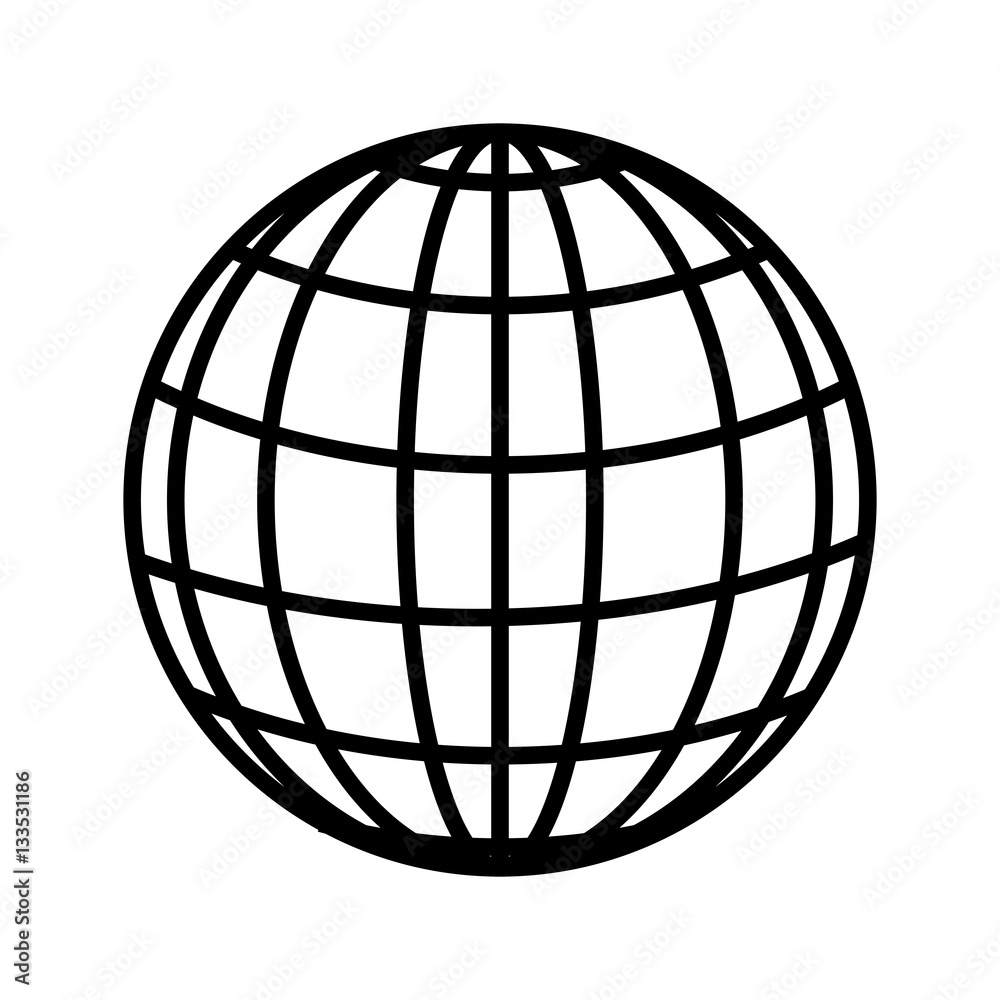 sphere planet isolated icon vector illustration design sphere planet isolated icon vector illustration design