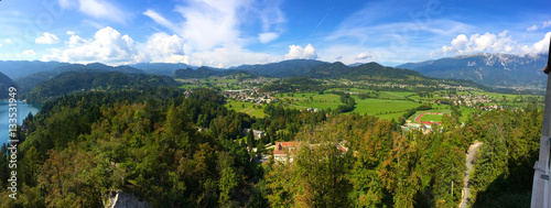 Nearby Bled lake landscape,Panorama,,Slovenia