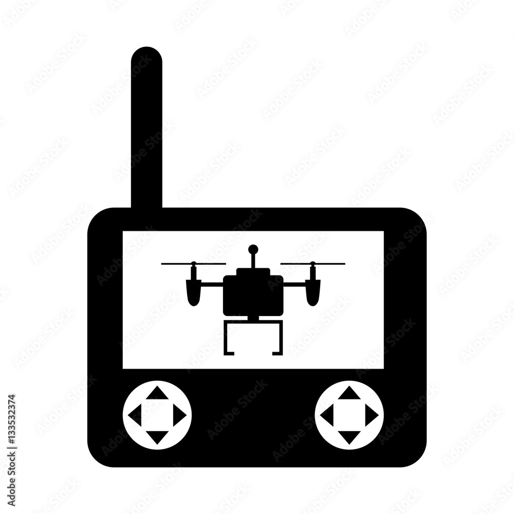 Obraz premium drone remote control isolated icon vector illustration design