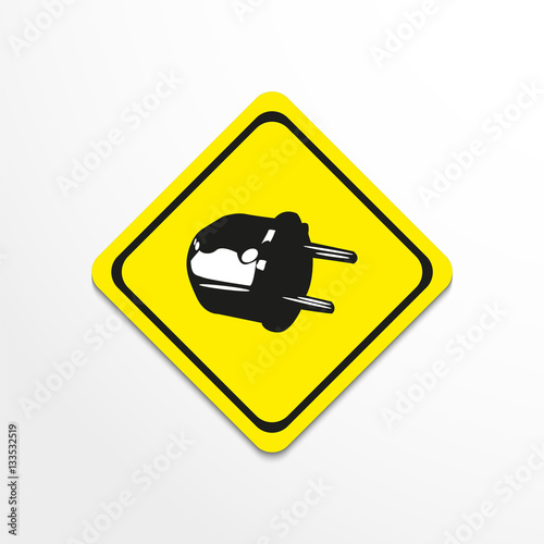 Electrical plug. Vector illustration.