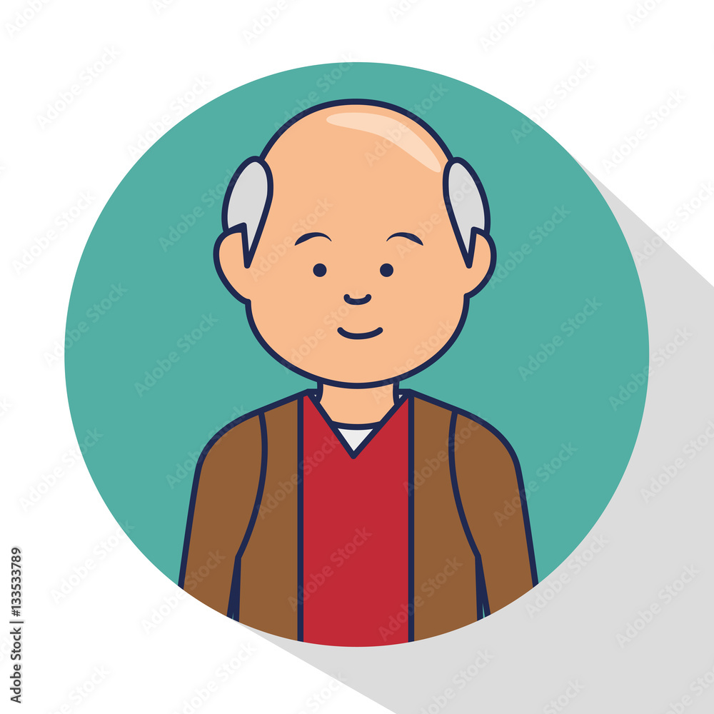 old man character avatar icon vector illustration design old man character avatar icon vector illustration design