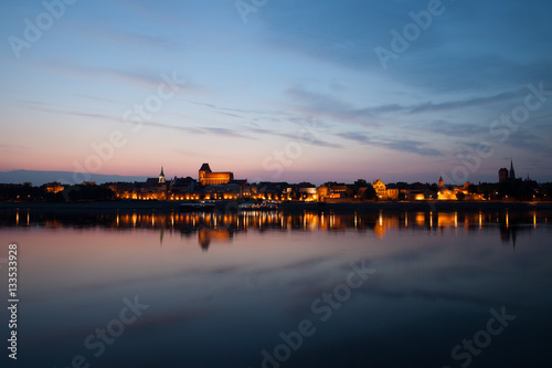 Old Town Of Torun From Vistula River