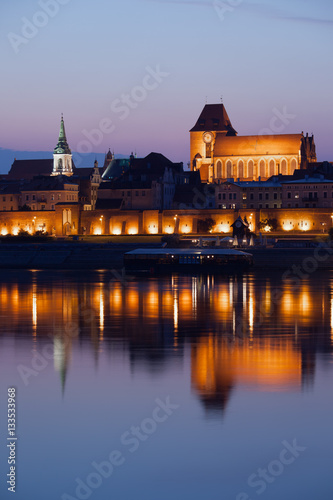 Old Town of Torun at Dusk in Poland