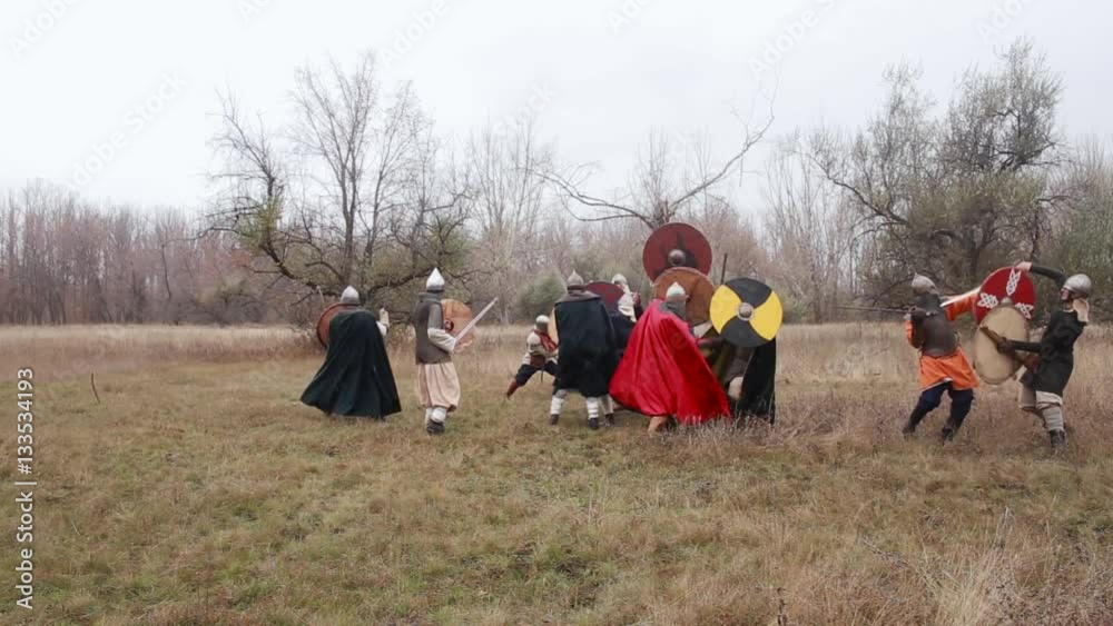 Medieval warriors, war, fight, battle Medieval warriors, war, fight, battle