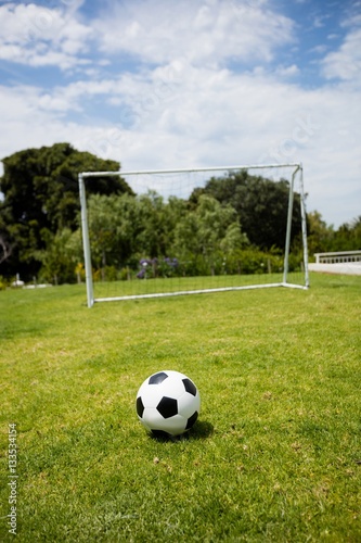 Football on grass field © WavebreakMediaMicro
