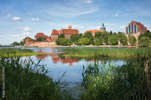 Nogat River and Malbork Castle