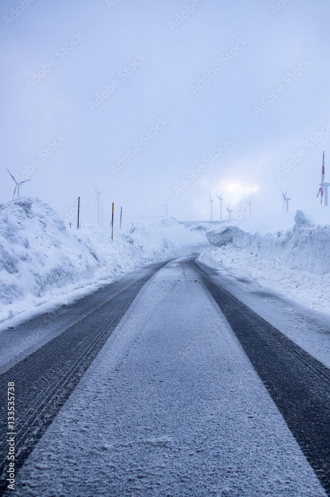 Obraz premium Winter in Sicily and landscape 