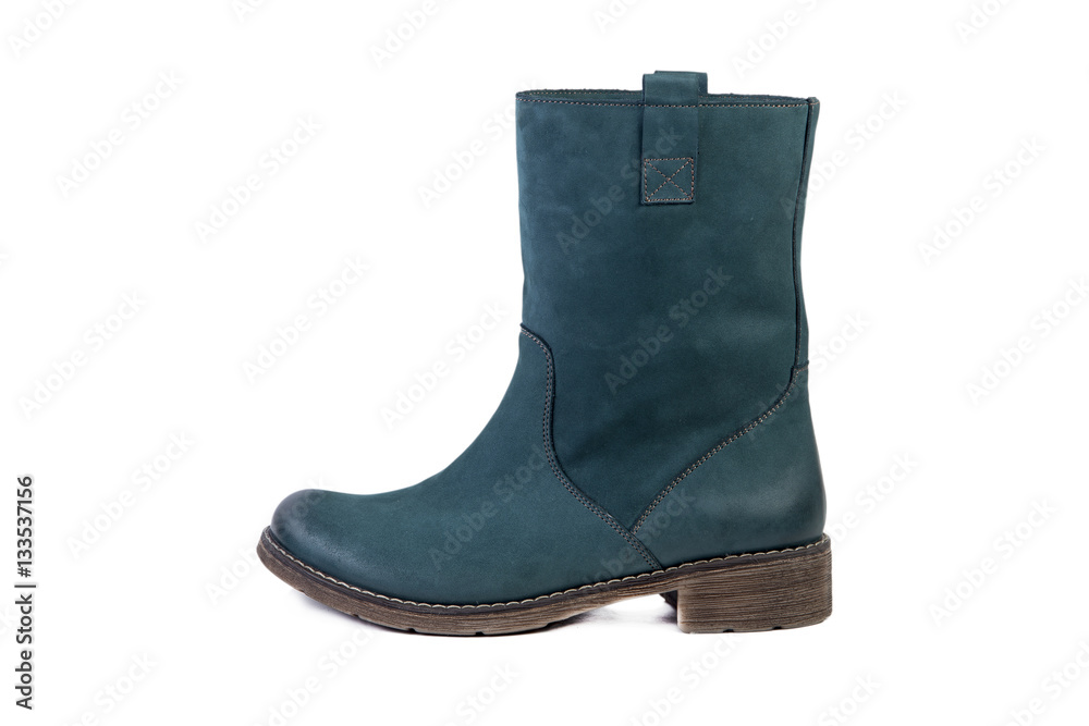 Spring women's boots on a white background, online catalog Spring women's boots on a white background, online catalog