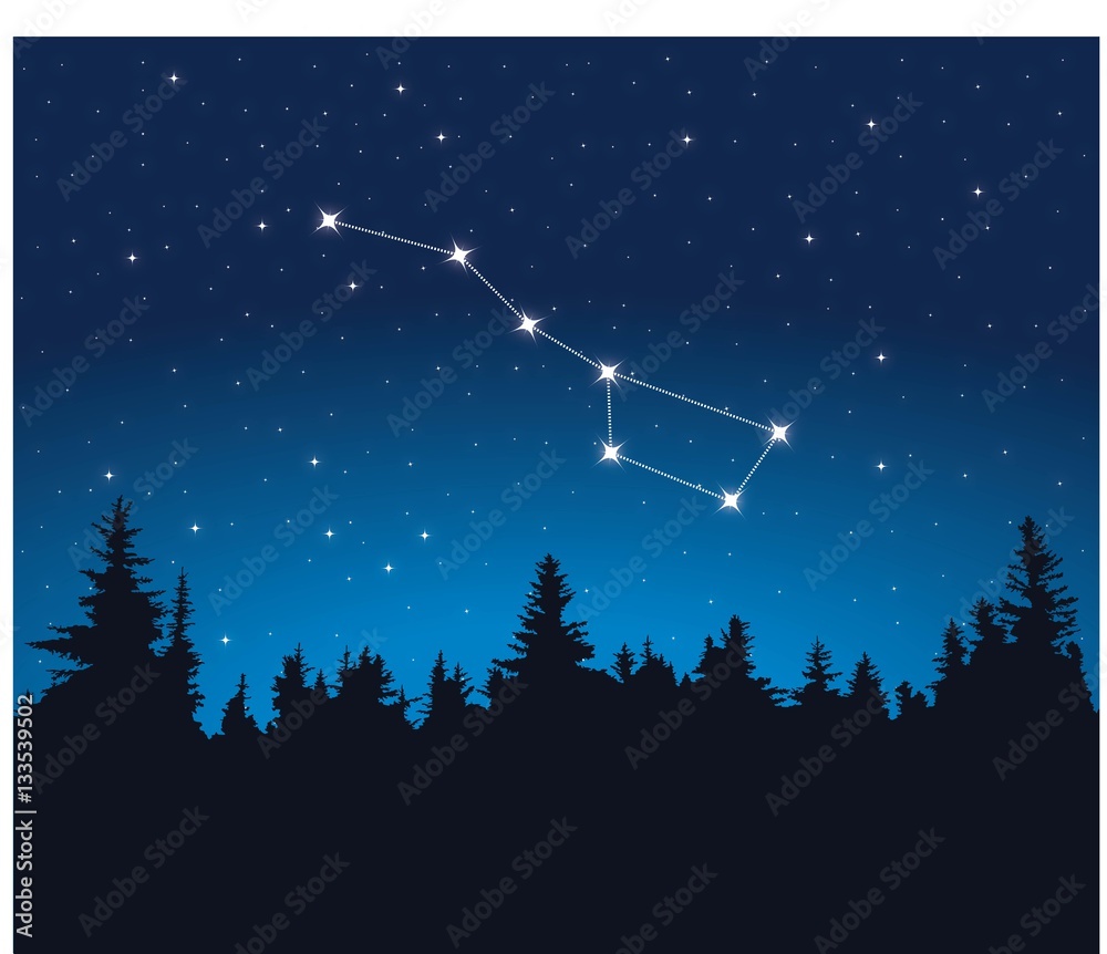 Obraz premium Constellation Big dipper