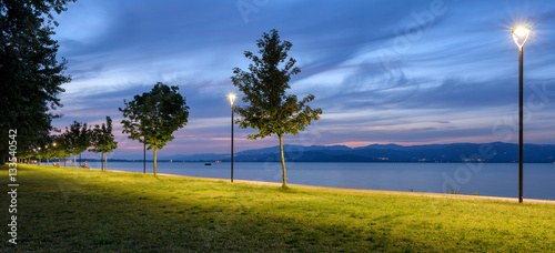 Lago Trasimeno (Umbria) Panorama at Castiglione del Lago