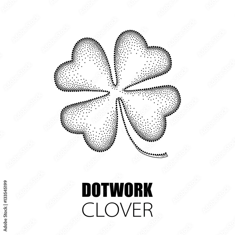 Premium Vector  Four leaf clover 3d isolated on white background. clover  leaf, the symbol of st. patricks day