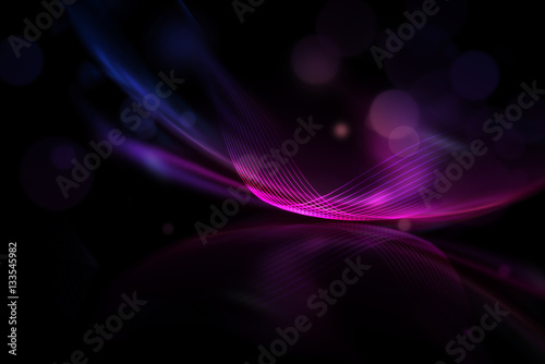 Magenta and pink light wave mesh abstract background