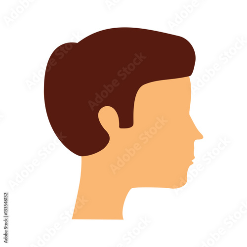 young man avatar character vector illustration design