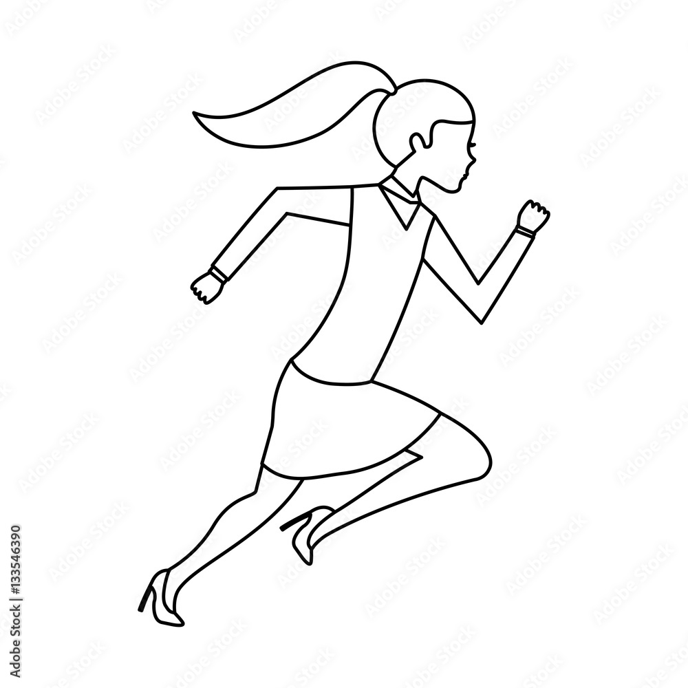 businessperson running avatar icon vector illustration design businessperson running avatar icon vector illustration design
