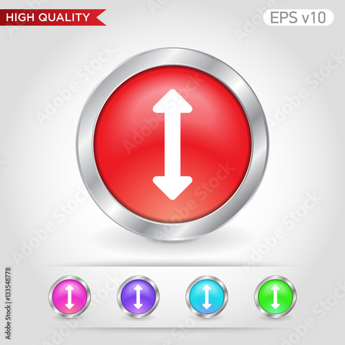 Free Download Colored icon or button of arrows symbol with background - GFXLoad