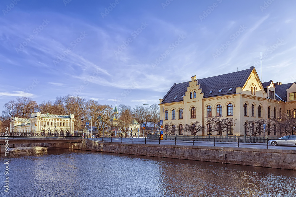 Fototapeta premium Uppsala yellow architecture