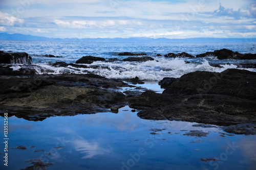 Pacific Ocean and rock pools 