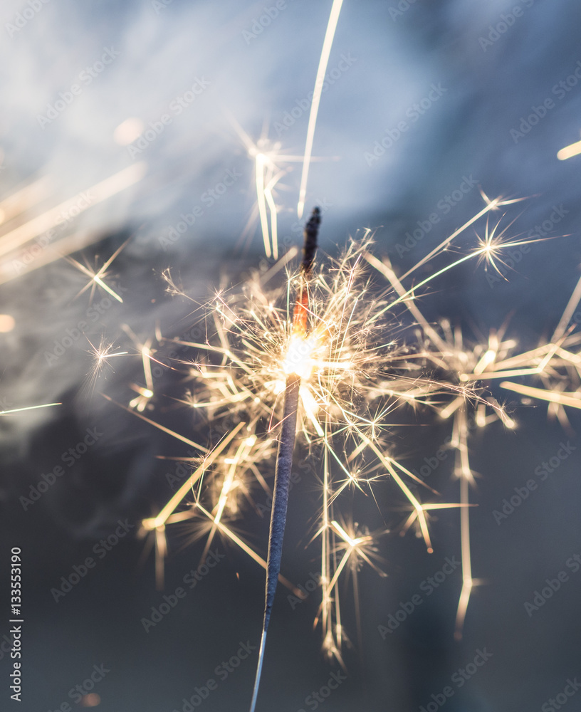 Obraz premium Sparkler lit in celebration