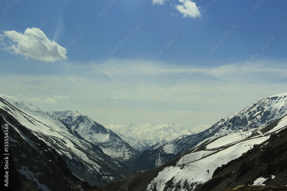 Snowy Mountains in winter