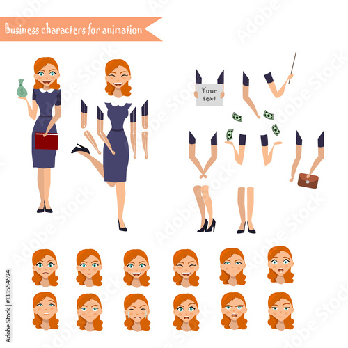 Business Woman for animation