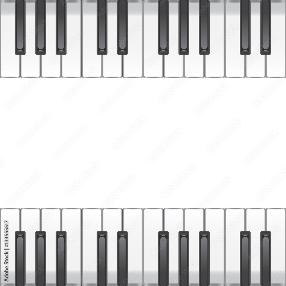 Fototapeta premium music background with piano keys. vector illustration