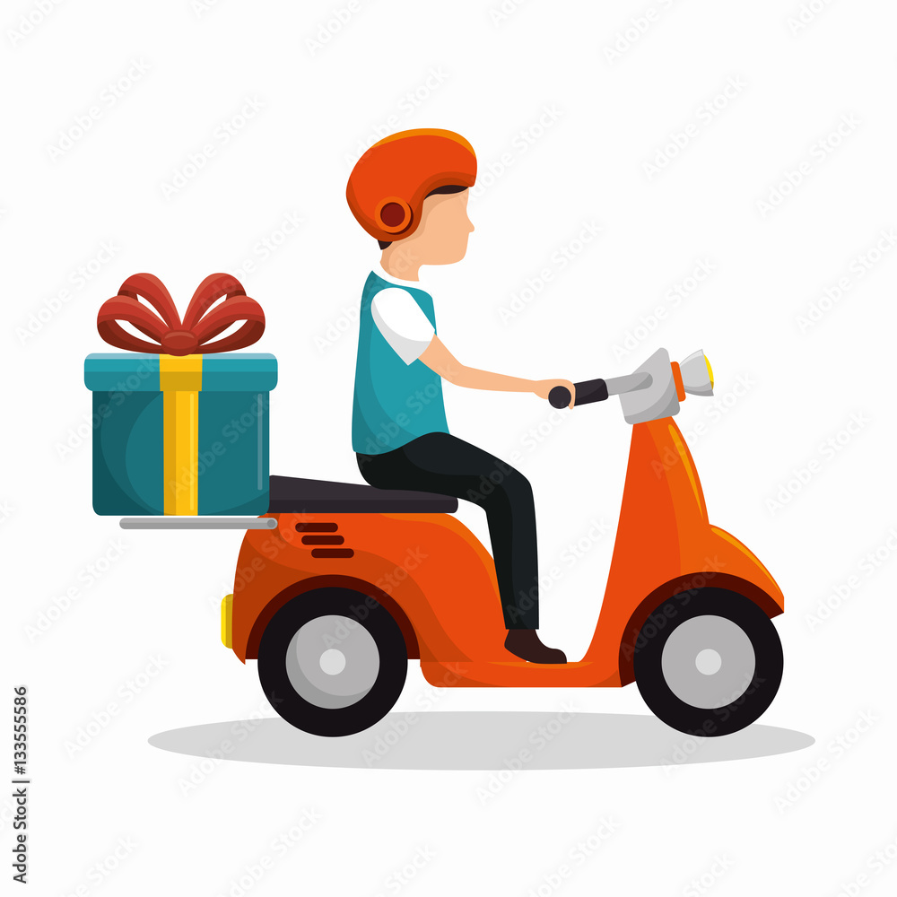 motorcycle delivery service icon vector illustration design motorcycle delivery service icon vector illustration design