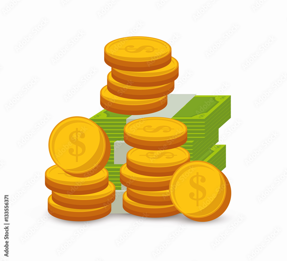 coins money isolated icon vector illustration design coins money isolated icon vector illustration design