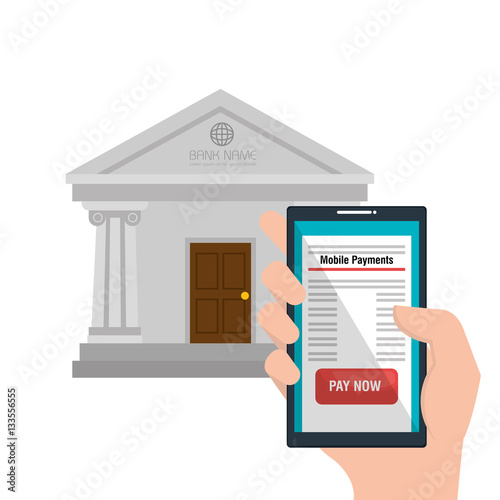 mobile payments concept icon vector illustration design