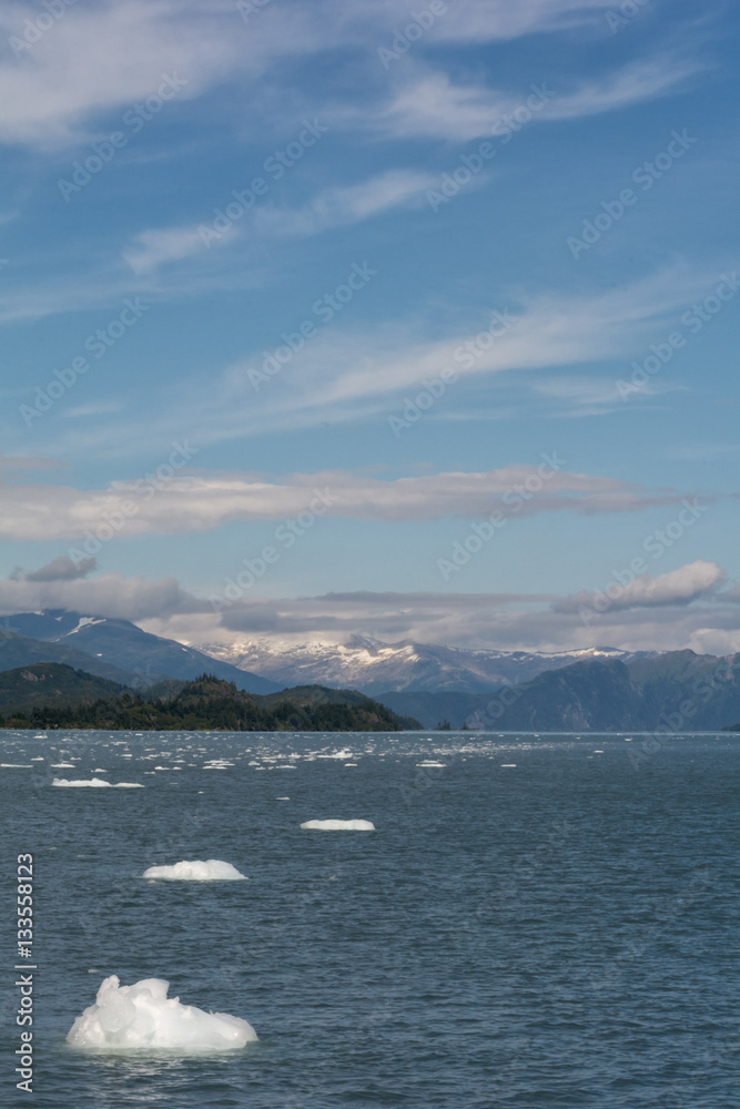Block of Ice floating on Prince WIlliam Sound