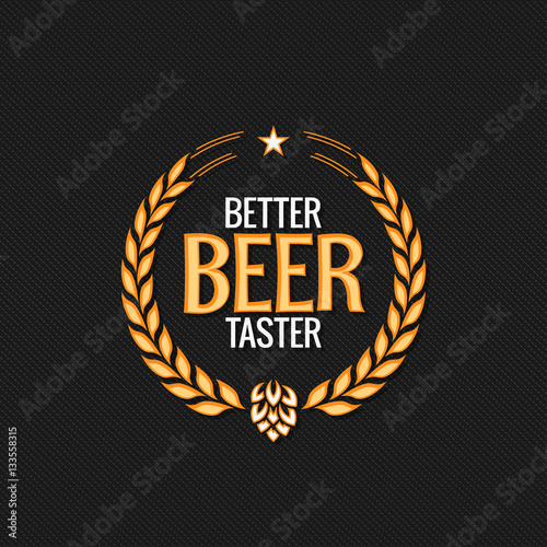 Beer Label Reward Logo Design Background