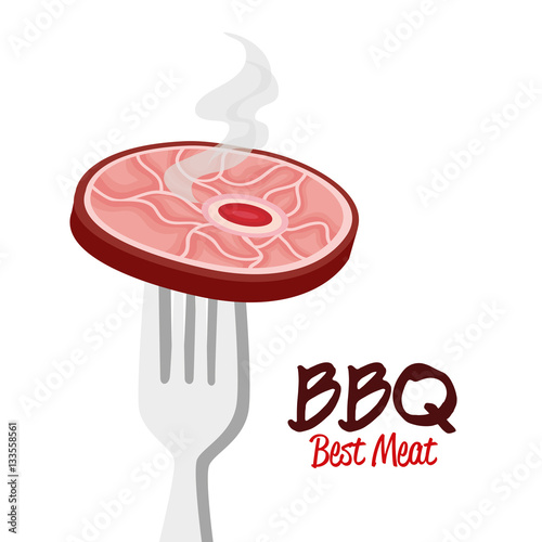 delicious barbecue food icon vector illustration design