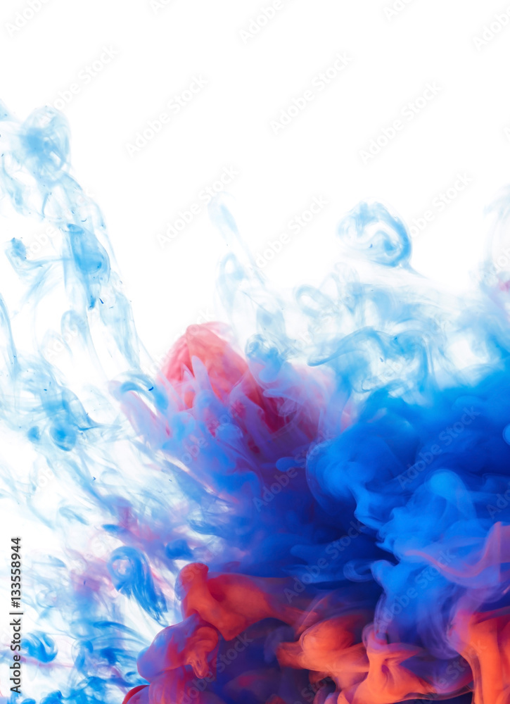 Obraz premium Abstract paint splash isolated on white background