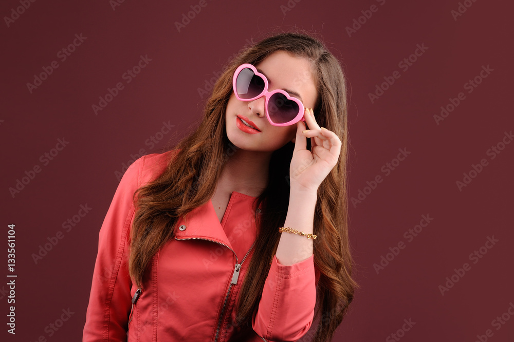 Naklejka premium Portrait of Beautiful Woman