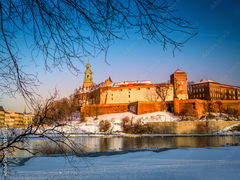 custom made wallpaper toronto digitalWawel Castle in winter time