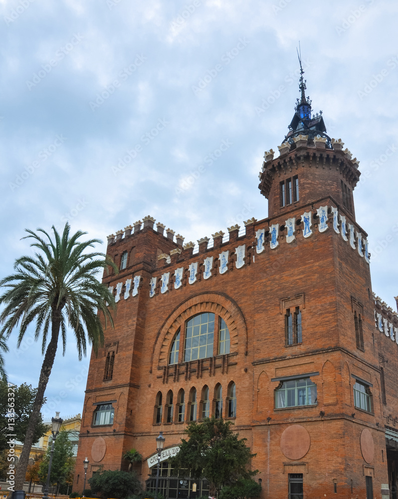 Castell dels Tres Dragons - modernist style architecture building castle designed by Lluis Domenech i Montaner, Park Ciutadella, Barcelona Catalonia Spain