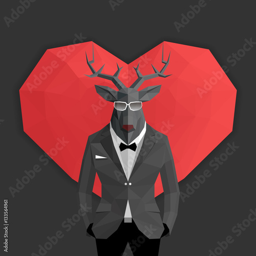 Deer & heart.