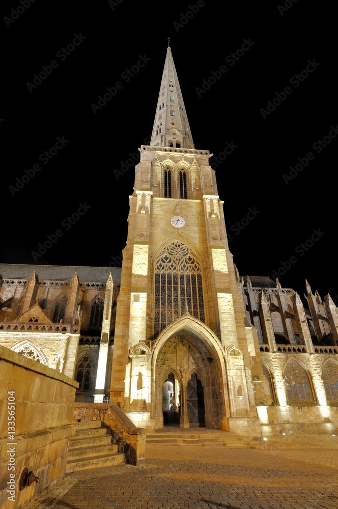 La cathédrale de Tréguier en Bretagne. Côtes d'Armor