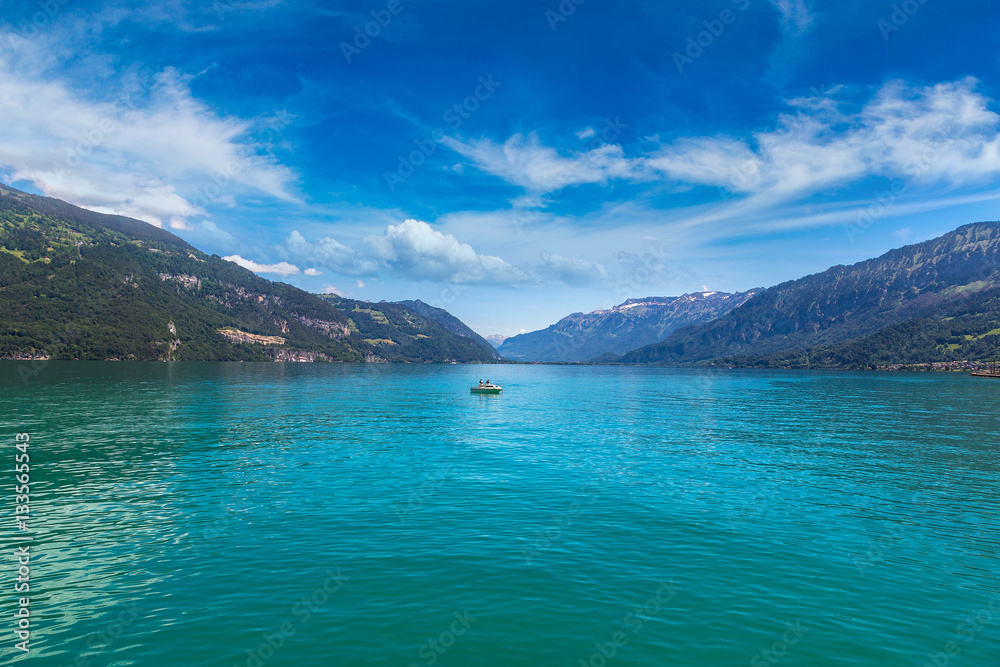Thunersee lake in Switzerland