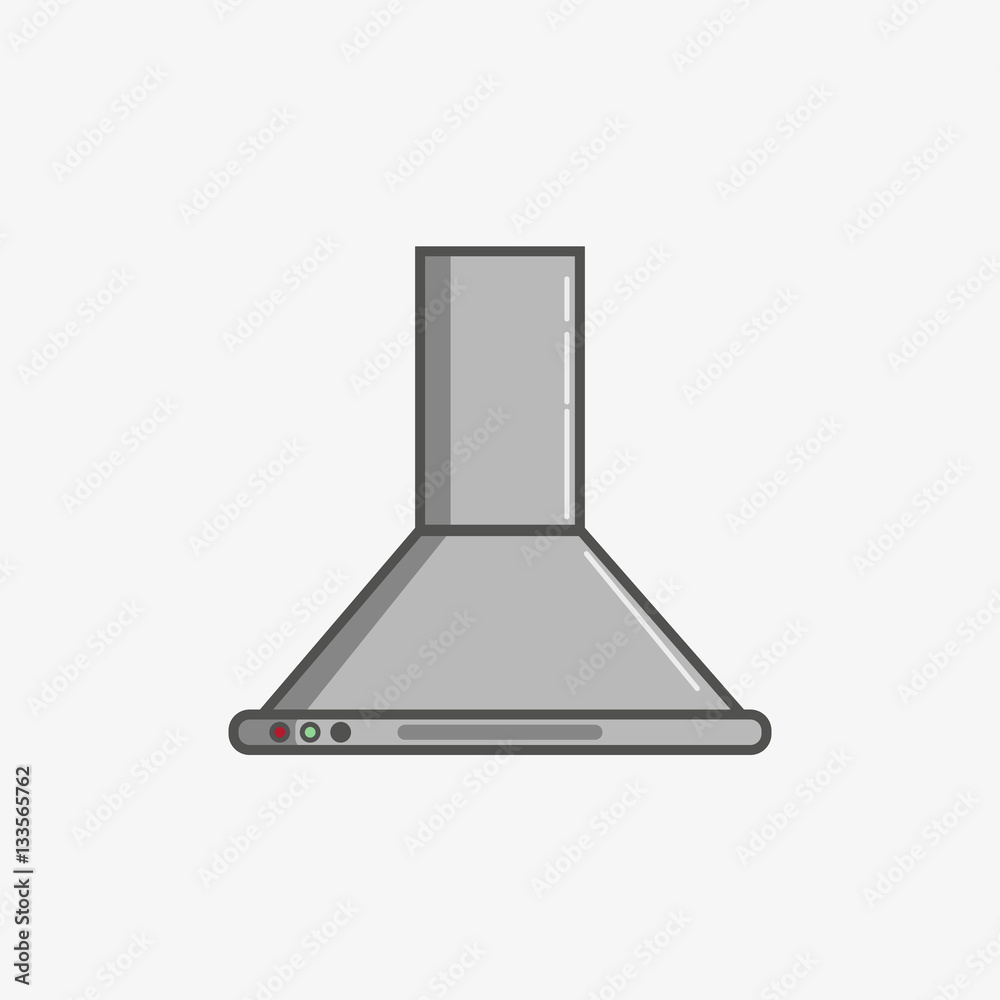 A simple flat icon for additional ventilation at kitchen
A simple flat icon for additional ventilation at kitchen