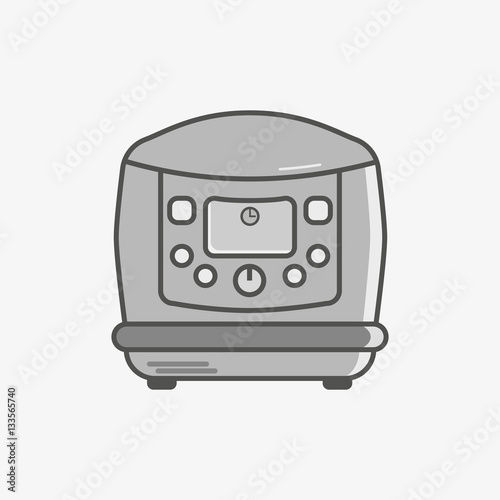 A simple flat icon for multicooker to do different dishes

