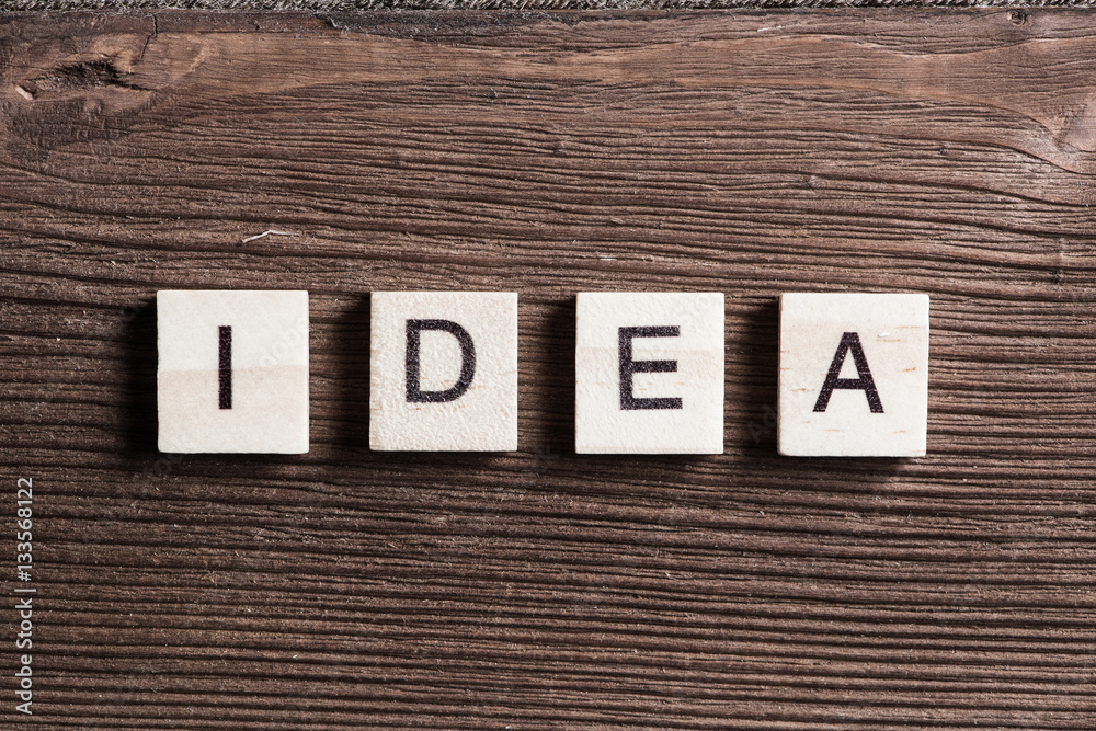 Fototapeta premium Idea word