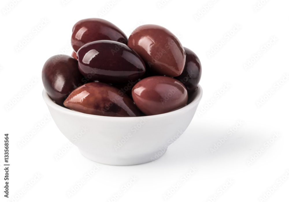 Bowl of marinated kalamata olives Bowl of marinated kalamata olives