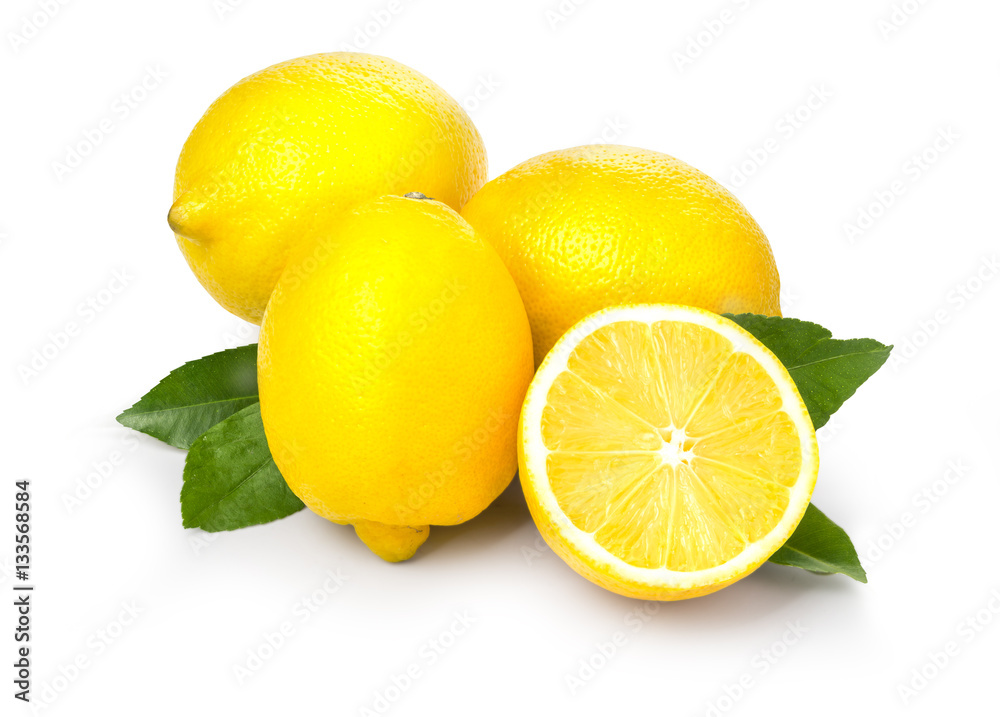 lemon isolated on white