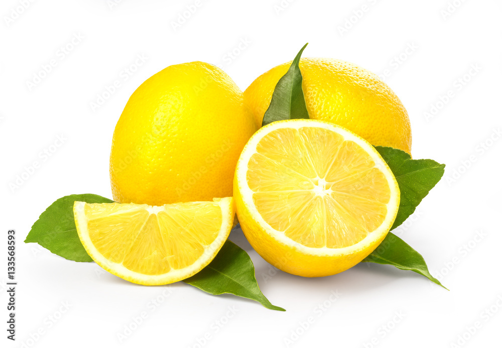 lemon isolated on white