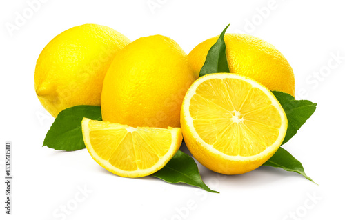 Fresh ripe lemons.