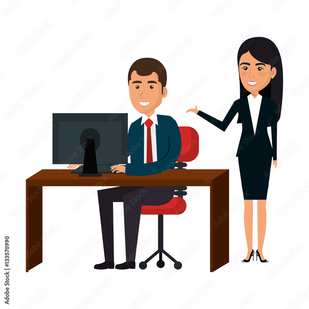 bussiness people working icon vector illustration design bussiness people working icon vector illustration design